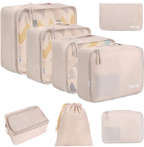 cubes de rangement pour accessoires de voyage